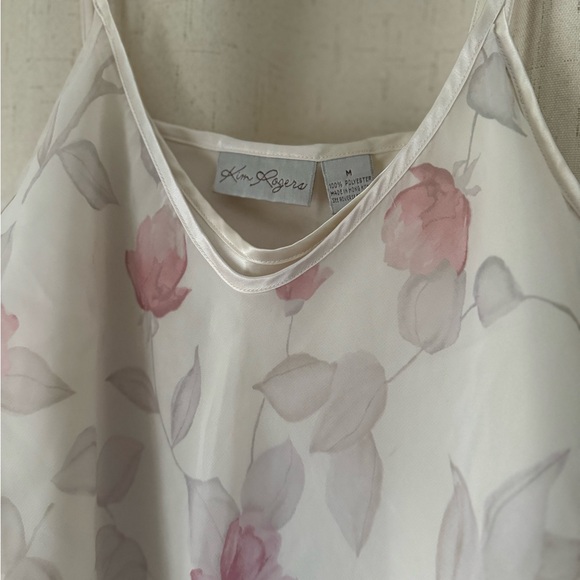 Vintage white and pink slip! - Picture 4 of 5